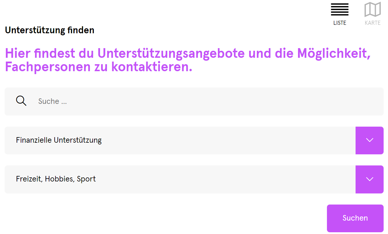 Jemand bietet Hilfe an